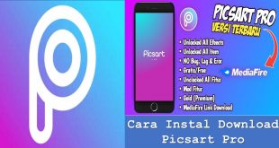 Cara Instal Download Picsart Pro