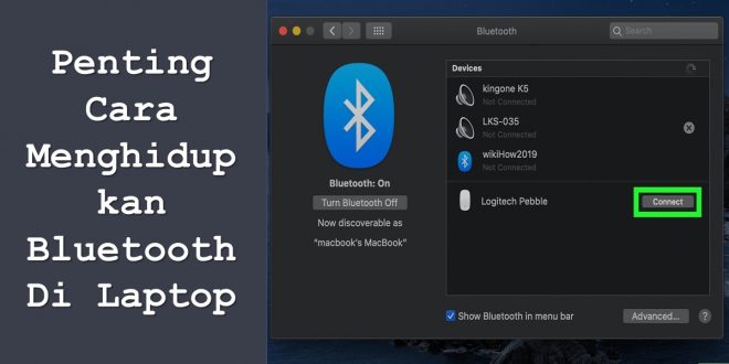 Penting Cara Menghidupkan Bluetooth Di Laptop