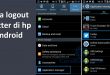 cara logout twitter di hp android