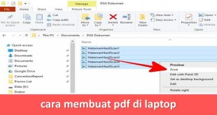 cara membuat pdf di laptop