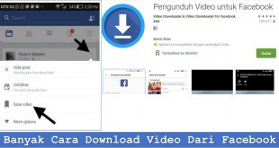 Banyak Cara Download Video Dari Facebook