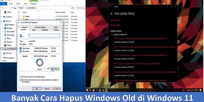 Banyak Cara Hapus Windows Old di Windows 11