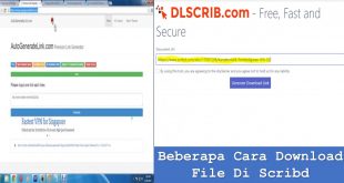 Beberapa Cara Download File Di Scribd