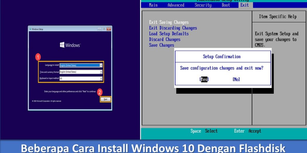 install windows 10 dari flashdisk