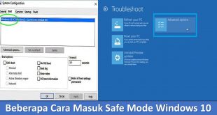 Beberapa Cara Masuk Safe Mode Windows 10
