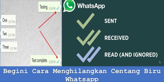 Begini Cara Menghilangkan Centang Biru Whatsapp