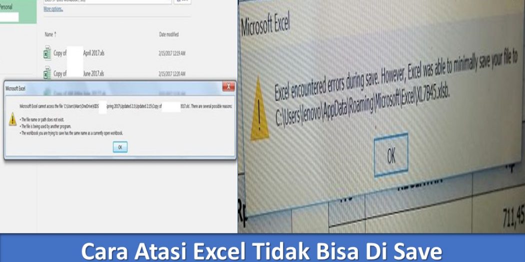 Cara Atasi Excel Tidak Bisa Di Save