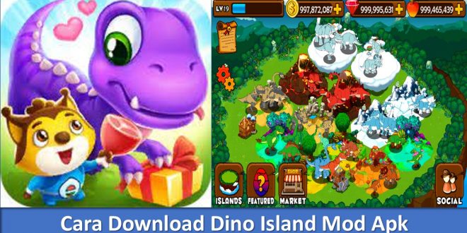 Cara Download Dino Island Mod Apk