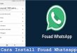 Cara Install Fouad Whatsapp