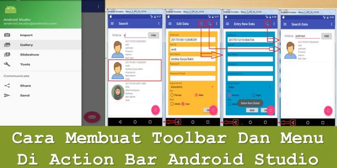 Cara Membuat Toolbar Dan Menu Di Action Bar Android Studio