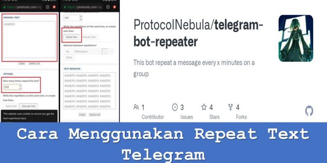 Cara Menggunakan Repeat Text Telegram