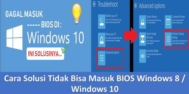 Cara Solusi Tidak Bisa Masuk BIOS Windows 8 Windows 10