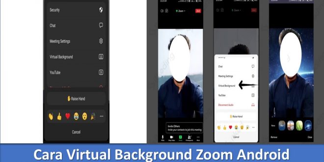 Cara Virtual Background Zoom Android