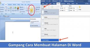 Gampang Cara Membuat Halaman Di Word