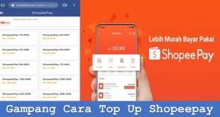 Gampang Cara Top Up Shopeepay