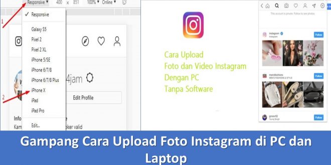 Gampang Cara Upload Foto Instagram di PC dan Laptop
