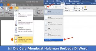 Ini Dia Cara Membuat Halaman Berbeda Di Word