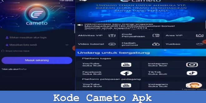 Kode Cameto Apk