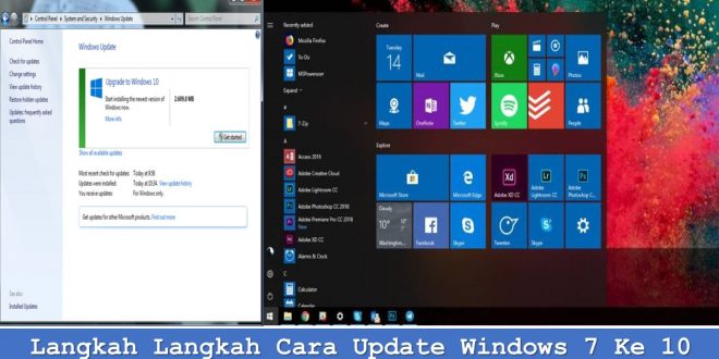 Langkah Langkah Cara Update Windows 7 Ke 10