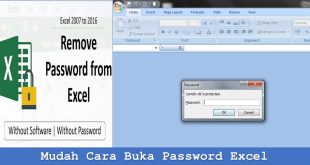 Mudah Cara Buka Password Excel