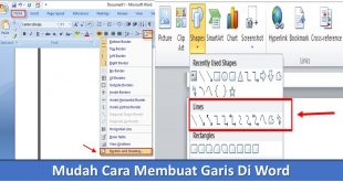 Mudah Cara Membuat Garis Di Word