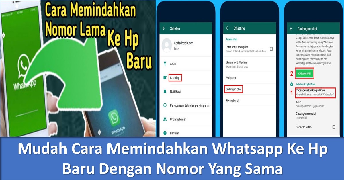 Mudah Cara Memindahkan Whatsapp Ke Hp Baru Dengan Nomor Yang Sama ...