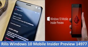 Rilis Windows 10 Mobile Insider Preview 14977