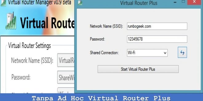 Tanpa Ad Hoc Virtual Router Plus